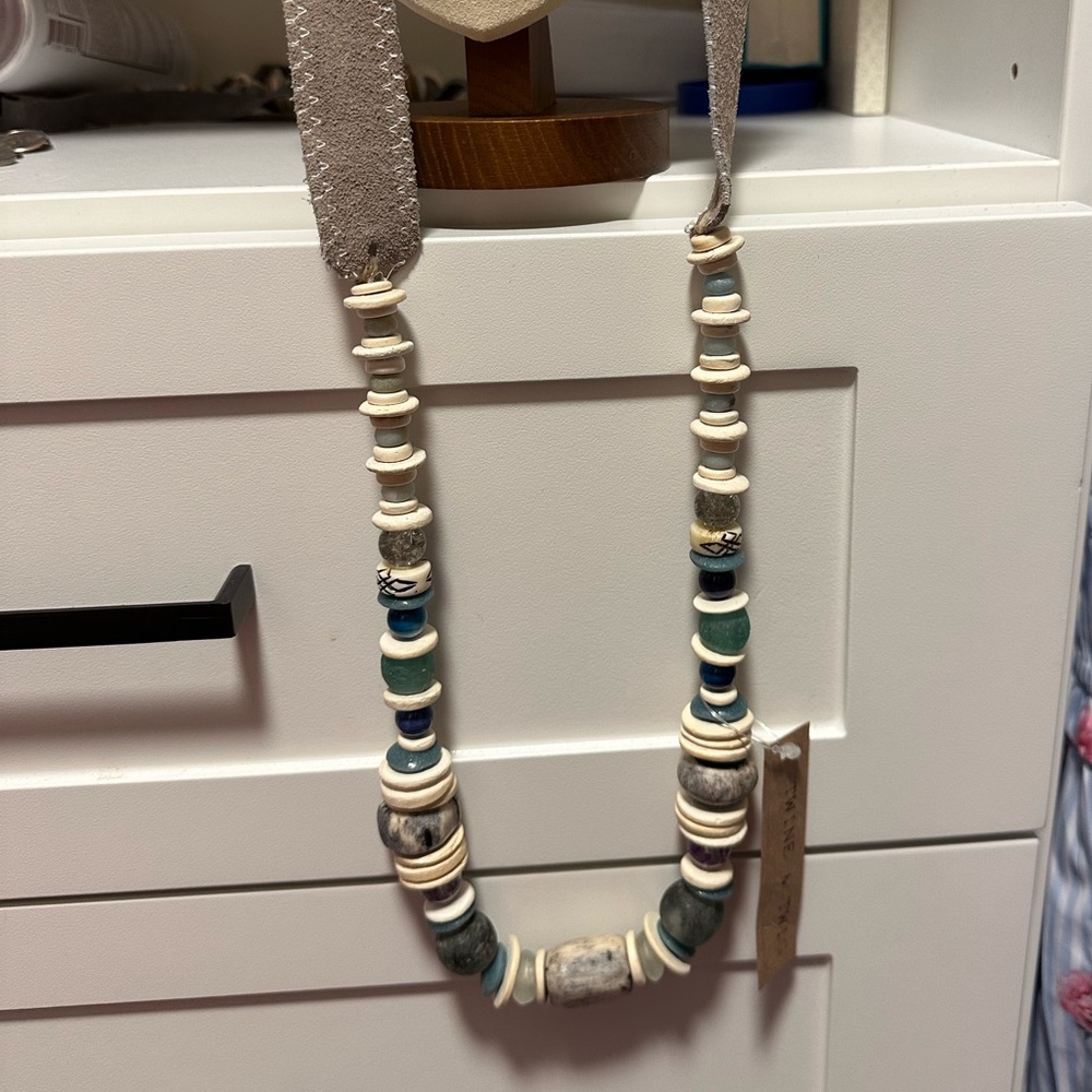 Twine and Twig Suede Strap necklace